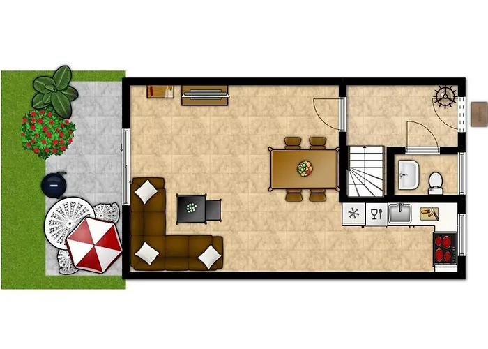 بيت للعطل Duenenhaeuser Haus 1a *